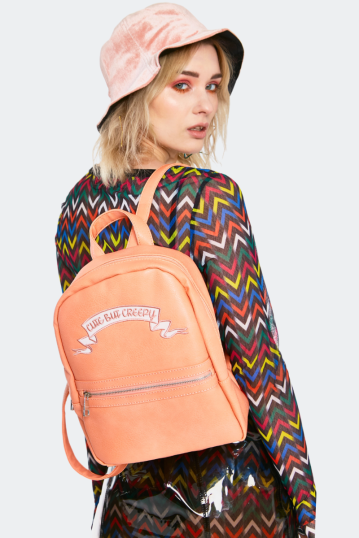 Punk Style Pink Backpack
