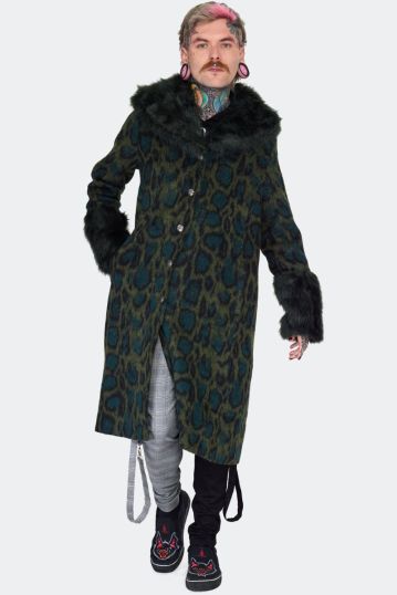 Snake Faux Fur Coat