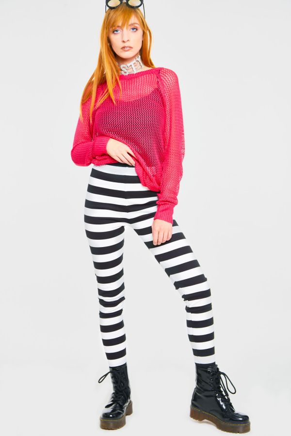 Striped leggings pants graphite. Spodnie. Hurtownia-Kesi | Women's Clothing  Wholesaler