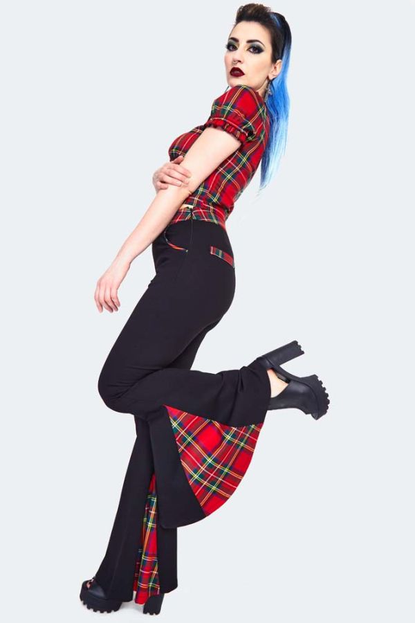 Tartan hot sale pattern trousers