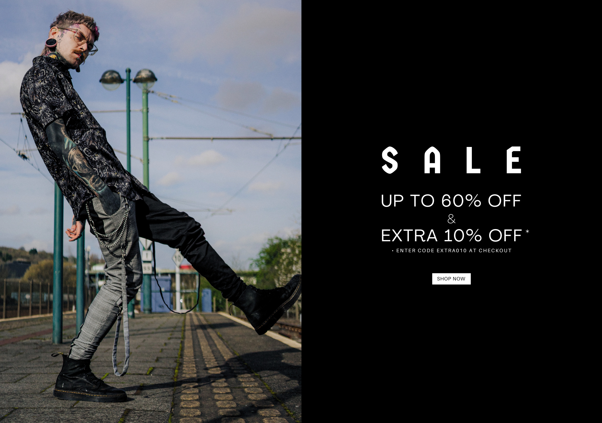 Sale Men's Alternative Clothing | Up to 60% Off Gothic Punk Clothing | Sale Jawbreaker