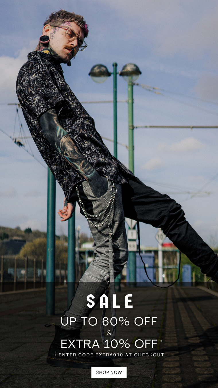 Sale Men's Alternative Clothing | Up to 60% Off Gothic Punk Clothing | Sale Jawbreaker